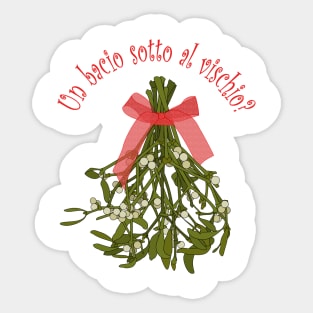 Un bacio sotto al vischio Sticker